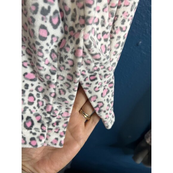 Velour Joyspun Womens Large Leopard Print Pajama Set - Picture 5 of 7